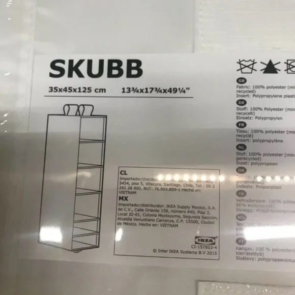IKEA SKUBB Organizer with 6 Compartments, White - Picture 1 of 5